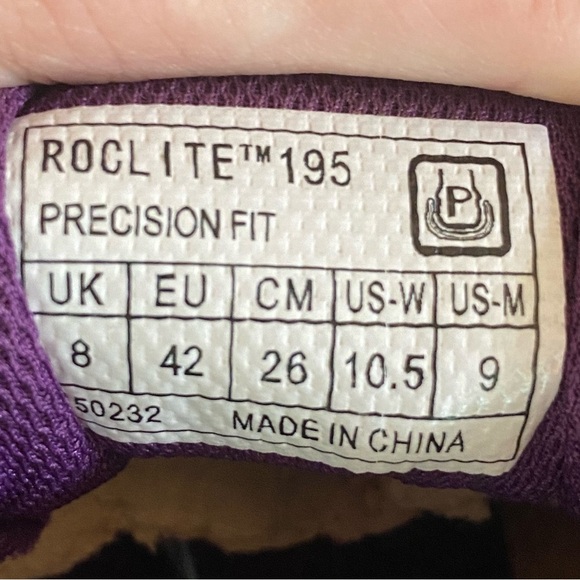 Inov8 Womens Shoes F-lite 195 Roclite Purple Running Cross Trainers Fitness 10.5 - Picture 6 of 6